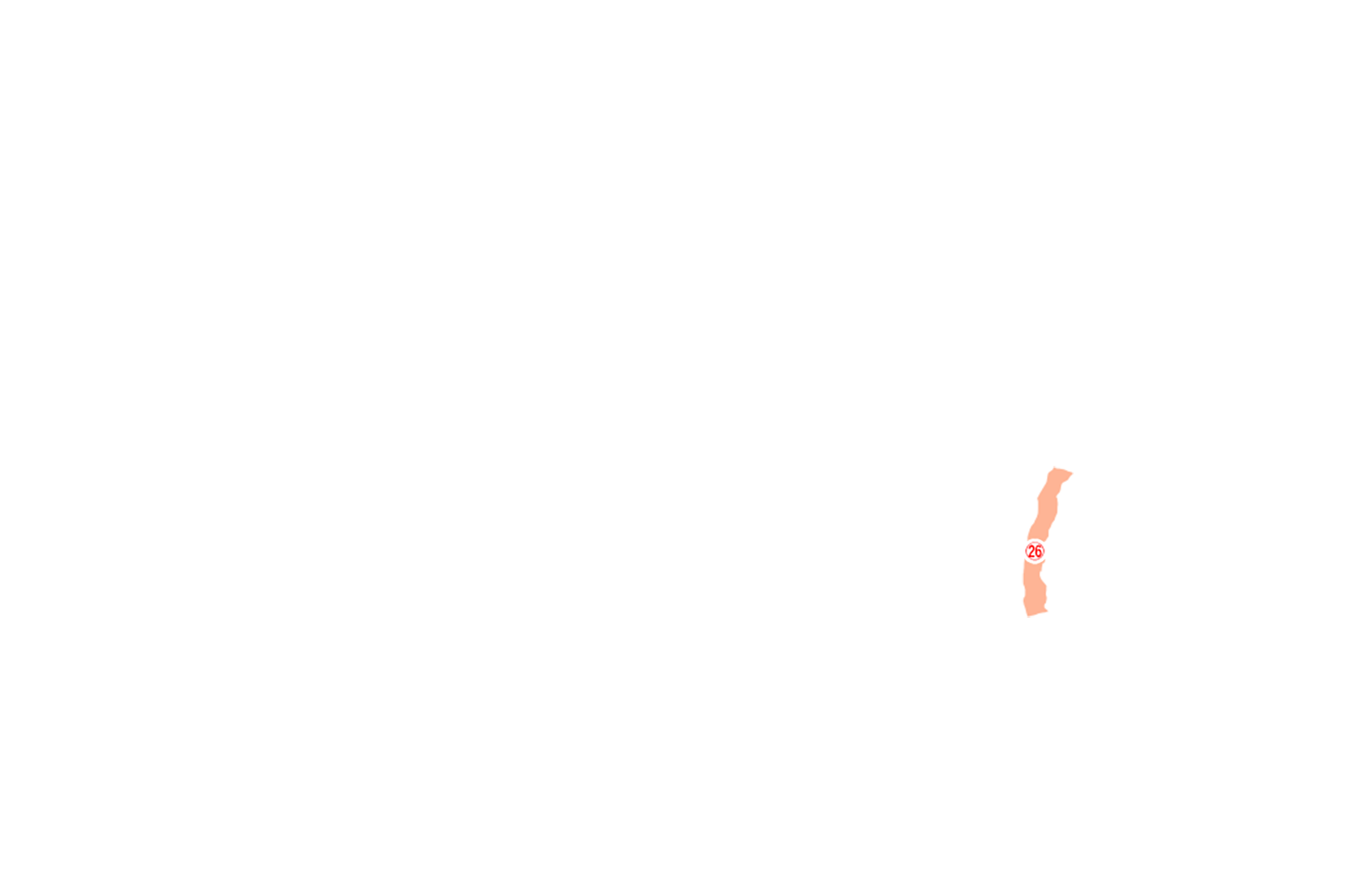 スカイラインコース下部